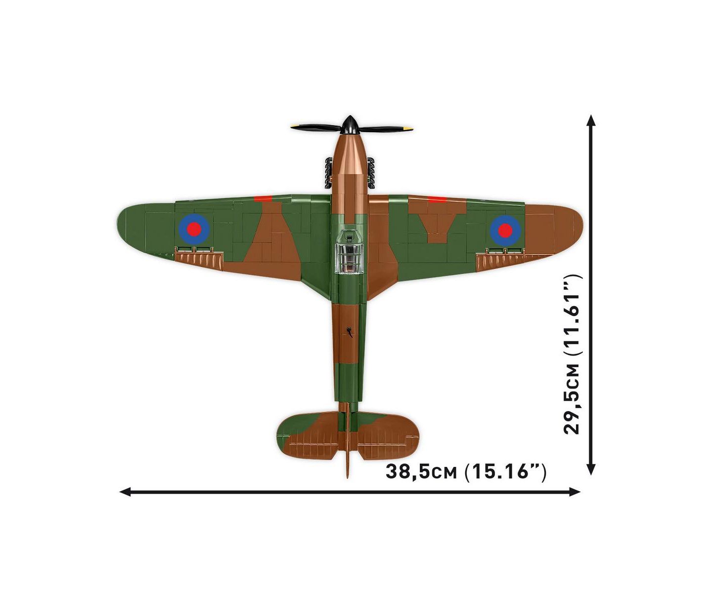 Детский конструктор COBI Historical Collection Wwii Hawker Hurricane (NO 302 Sqn. Raf) 375-Piece Building Set, Ages 8+ — фото 4