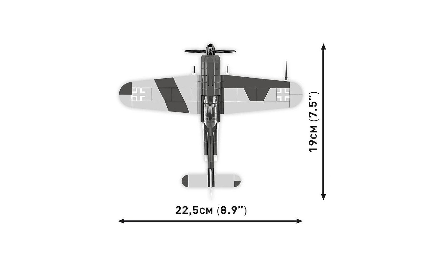 Детский конструктор COBI Historical Collection Wwii Focke-Wulf Fw 190 F-8 Rotating Propeller 170-Piece Building Set, Ages 6+ — фото 6