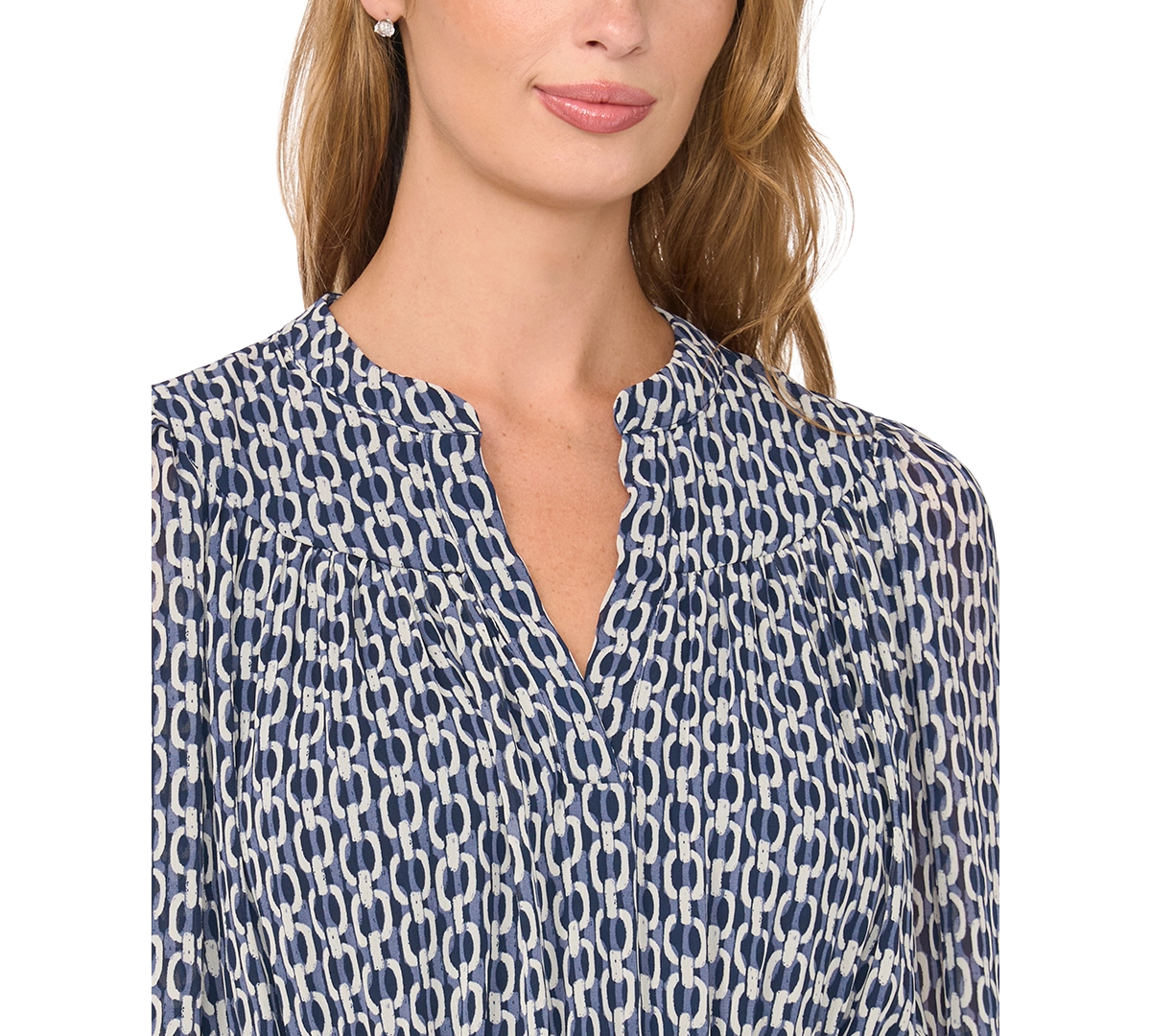 Sam & Jess Women's Long-Sleeve Smocked-Waist Tiered Dress