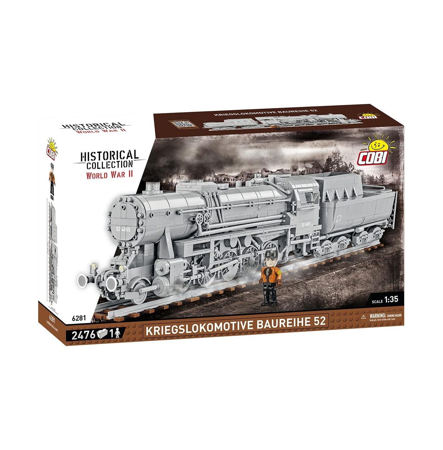 Детский конструктор COBI Historical Collection DR BR 52 2476-Piece Building Set, Ages 10+ — фото 2