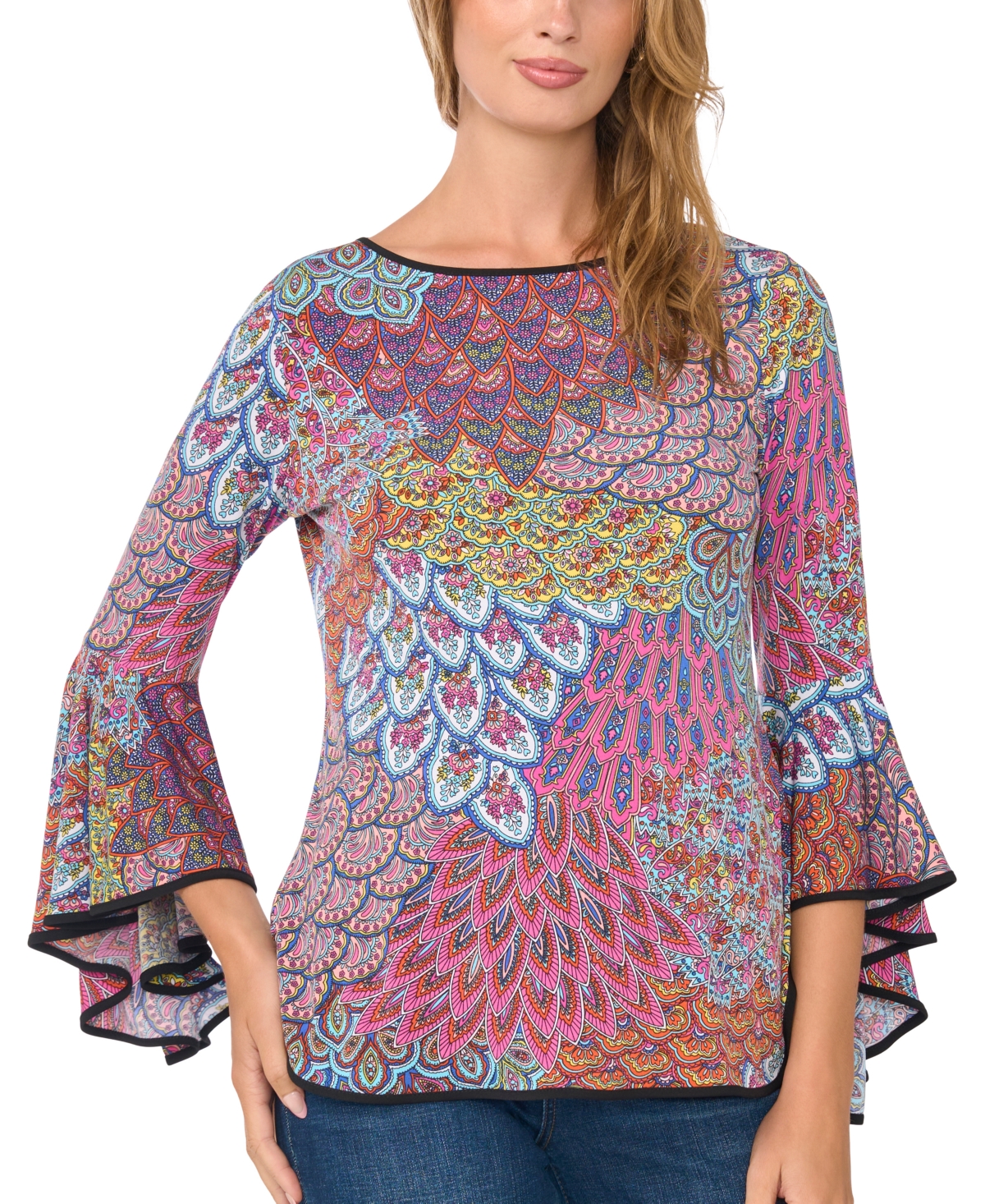Sam & Jess Women's Bell-Sleeve Top