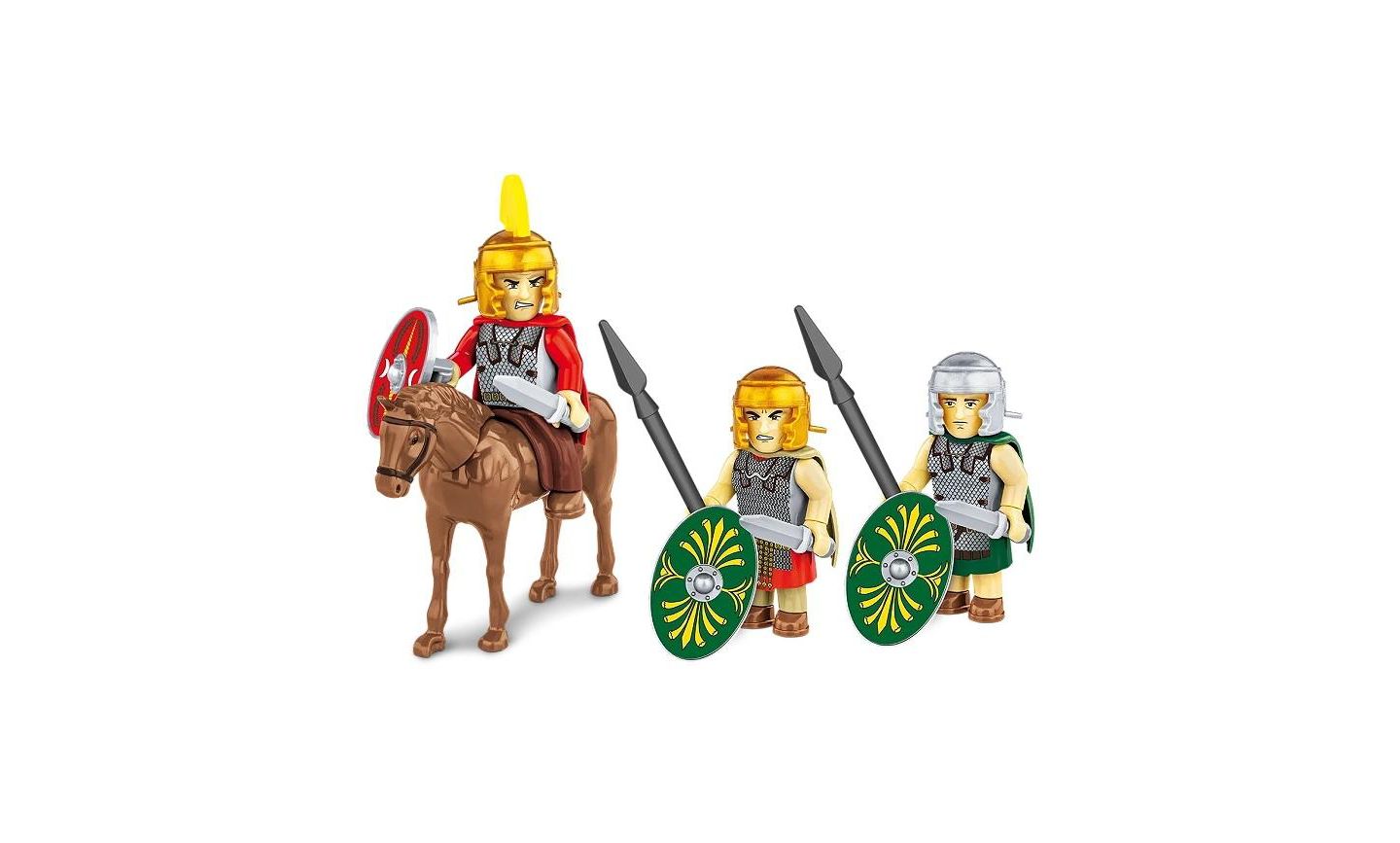 Детский конструктор COBI Roman Imperium Collection Roman Auxilia 45-Piece 3-Figure and Horse Building Set, Ages 5+ — фото 3