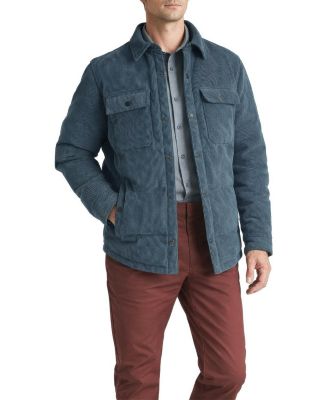 Men's Relaxed-Fit Corduroy Puffer Shirt Jacket