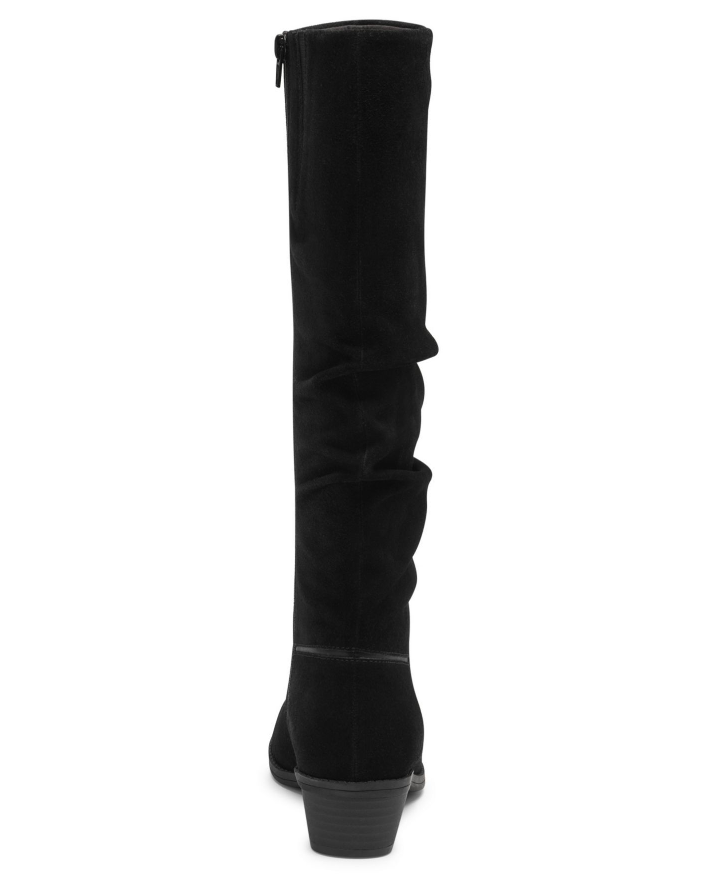 Женские ботинки Clarks Danyelle Rose Knee-High Square Toe Suede, цвет: Чёрный замшевый — фото 3