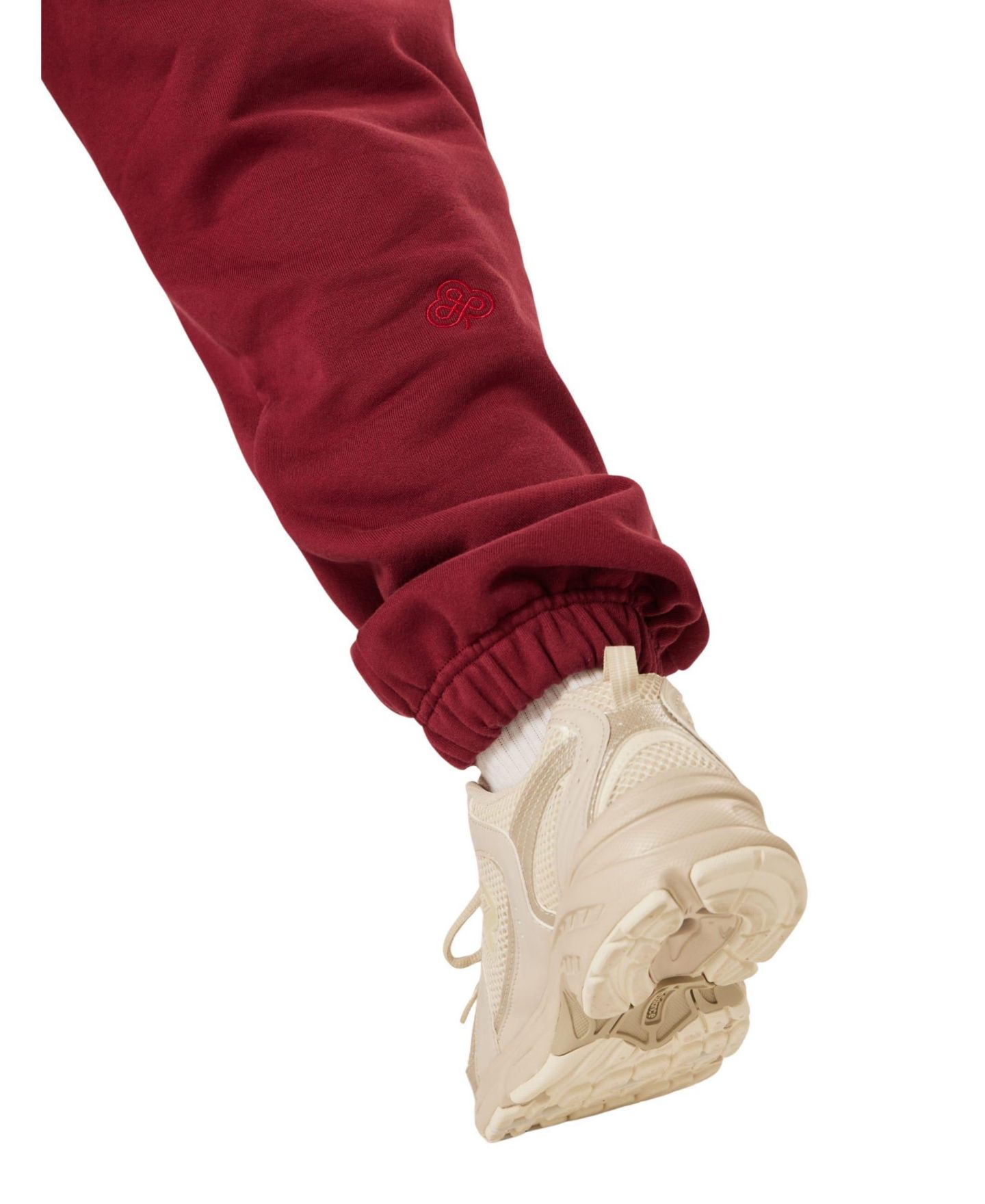 Женские брюки Be Athletica Varsity Athletica Cuffed Elastic-Waist, цвет: Гранатовый — фото 4