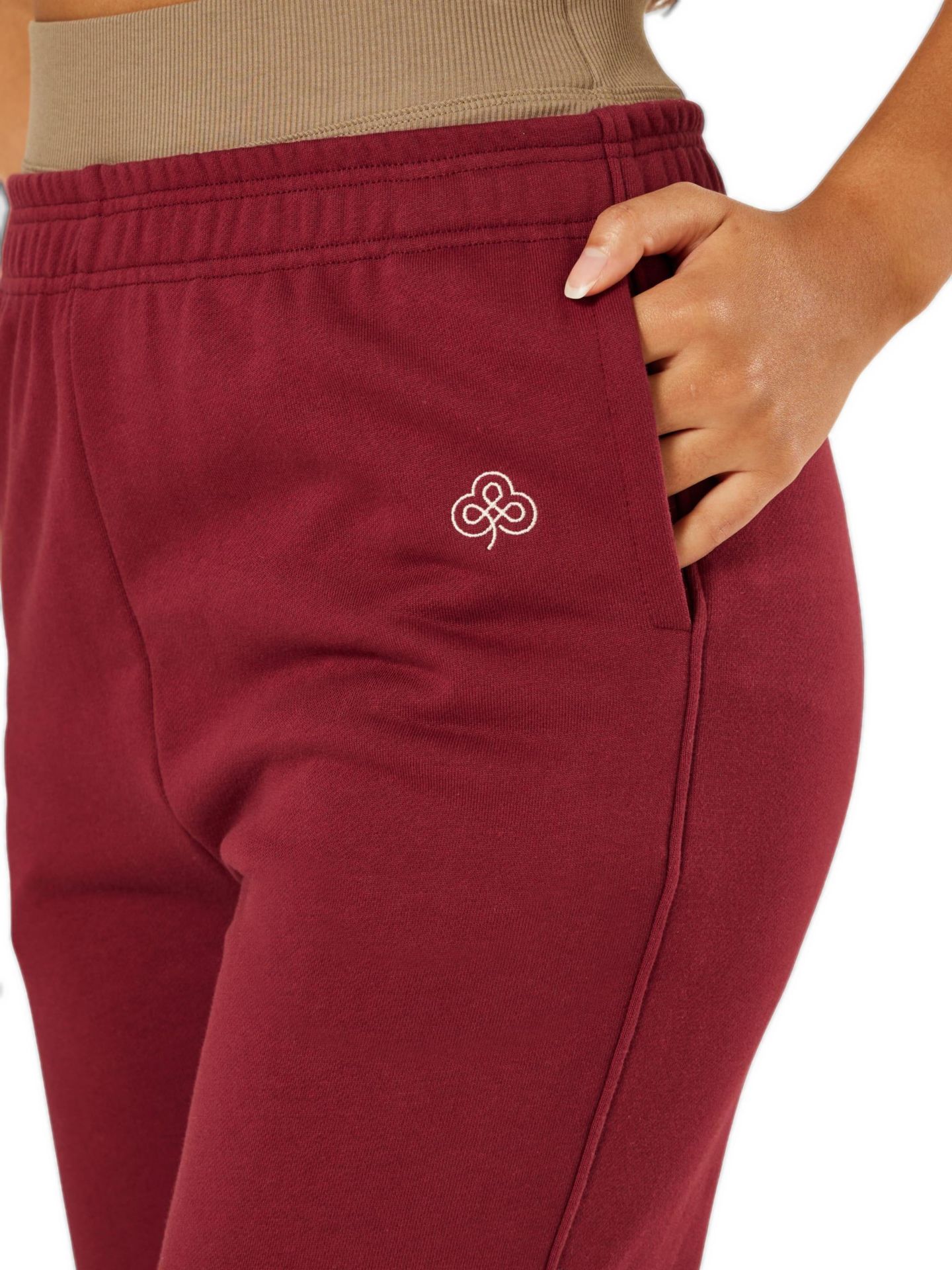 Женские брюки Be Athletica Varsity Athletica Pull-On Wide Leg, цвет: Гранатовый — фото 2