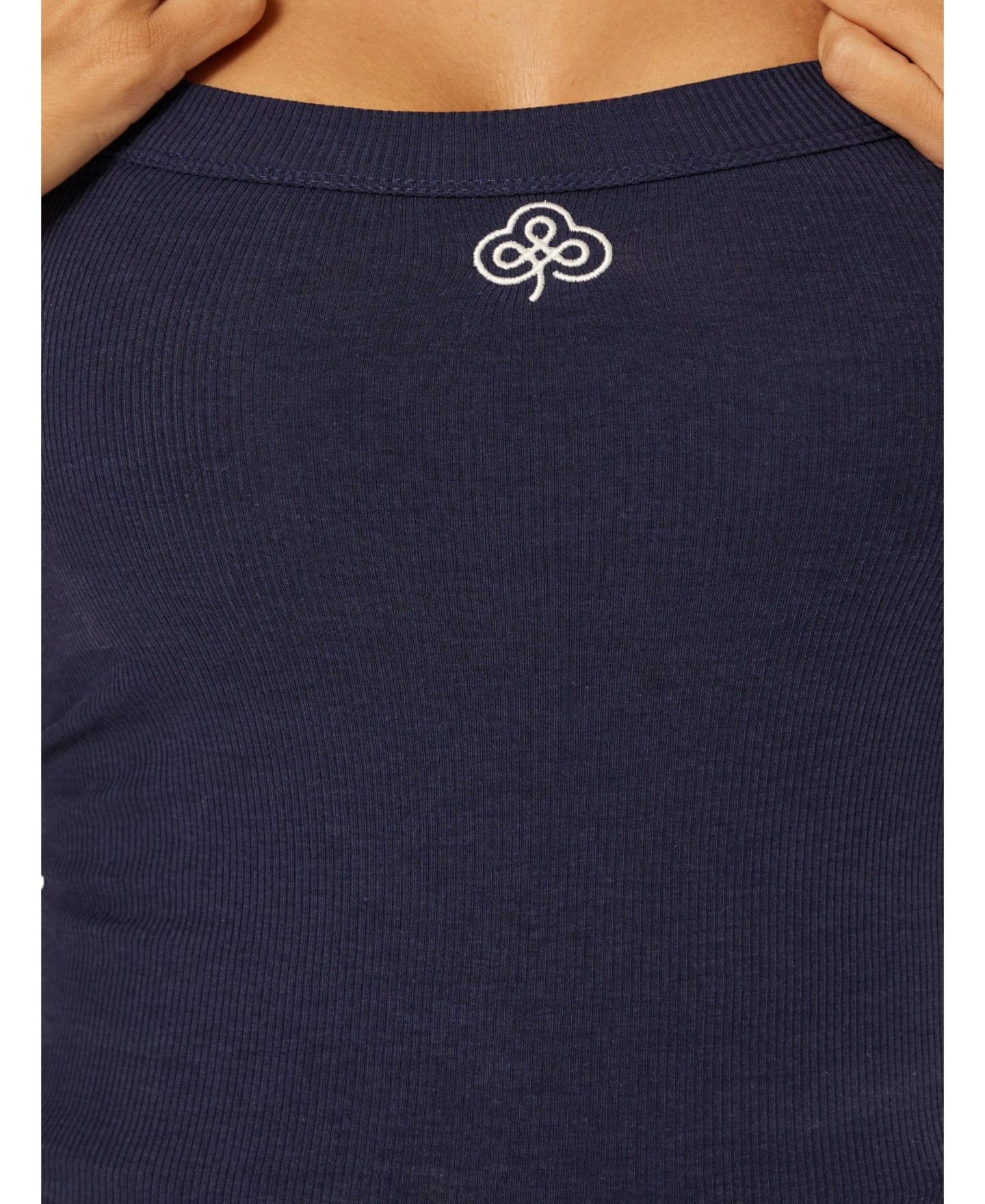 Женский топ Be Athletica Essential Everyday Ribbed Scoop-Neck, цвет: Тёмно-синий — фото 4