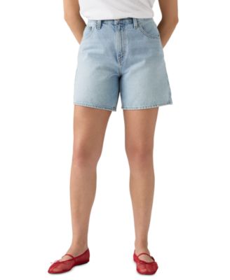 Premium Women's High-Rise Baggy Denim Shorts