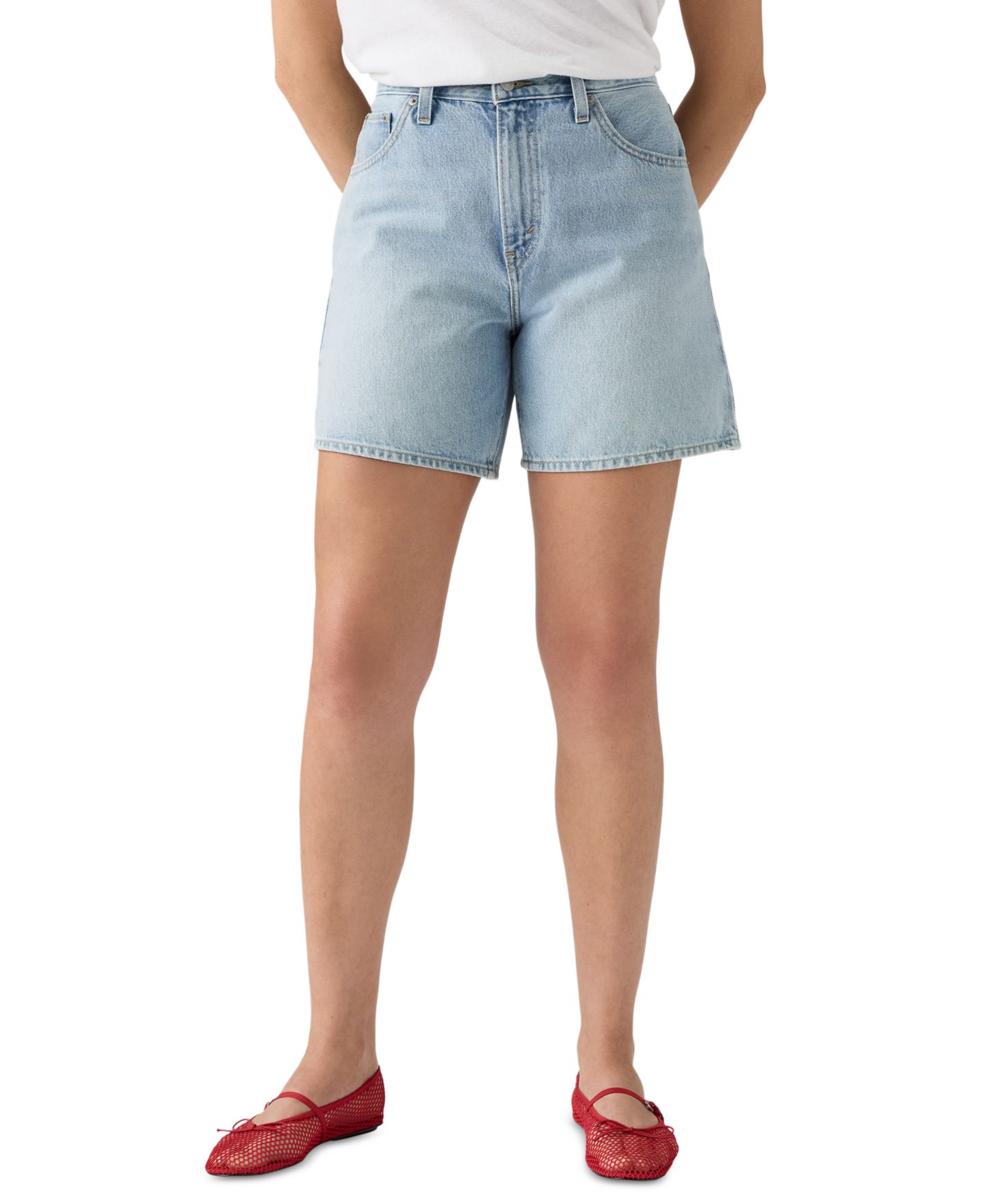 Женские шорты Levi's Premium High-Rise Baggy Denim Shorts, цвет: Far And Wi — фото 1