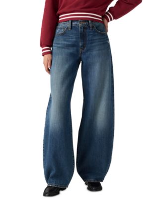Women's Mid-Rise Middy Balloon Jeans