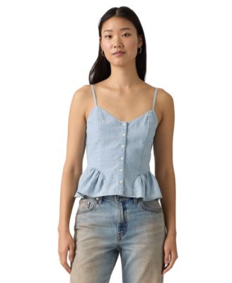 Premium Women's Monet Floral Sleeveless Blouse