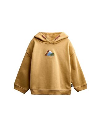 Toddler Boys' 2T-5T Explorer Embroidered Mountain Motif Long-Sleeve Hoodie