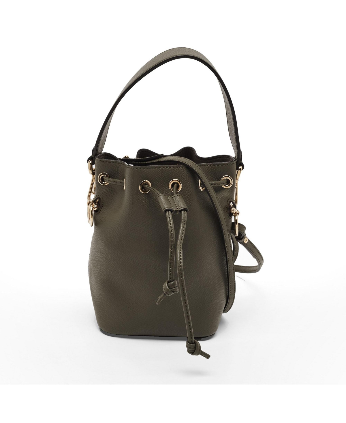 Pre-Owned Fendi Mon Tresor Mini Leather Bucket Bag - Green