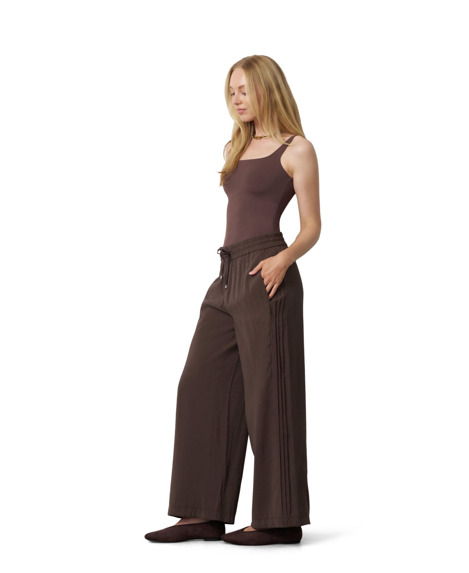 Women's High-Rise Wide-Leg Drawstring Pants