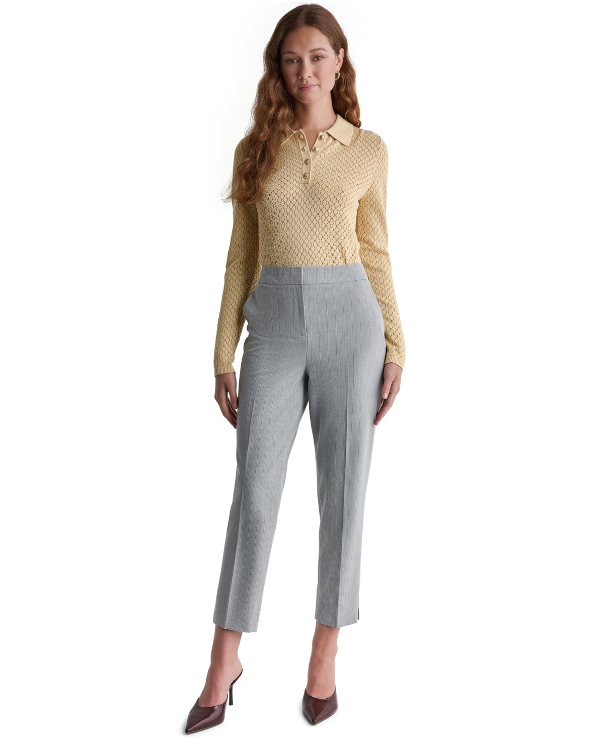 Bcbg Women's High-Rise Slim Ankle Pants