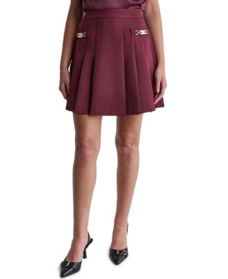 Women's Pleated High-Waisted Mini Skirt