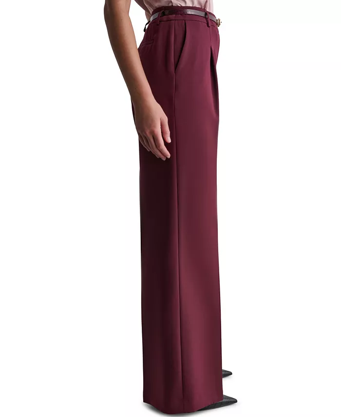 Women's Pleated Wide-Leg Pants - thumbnail 3