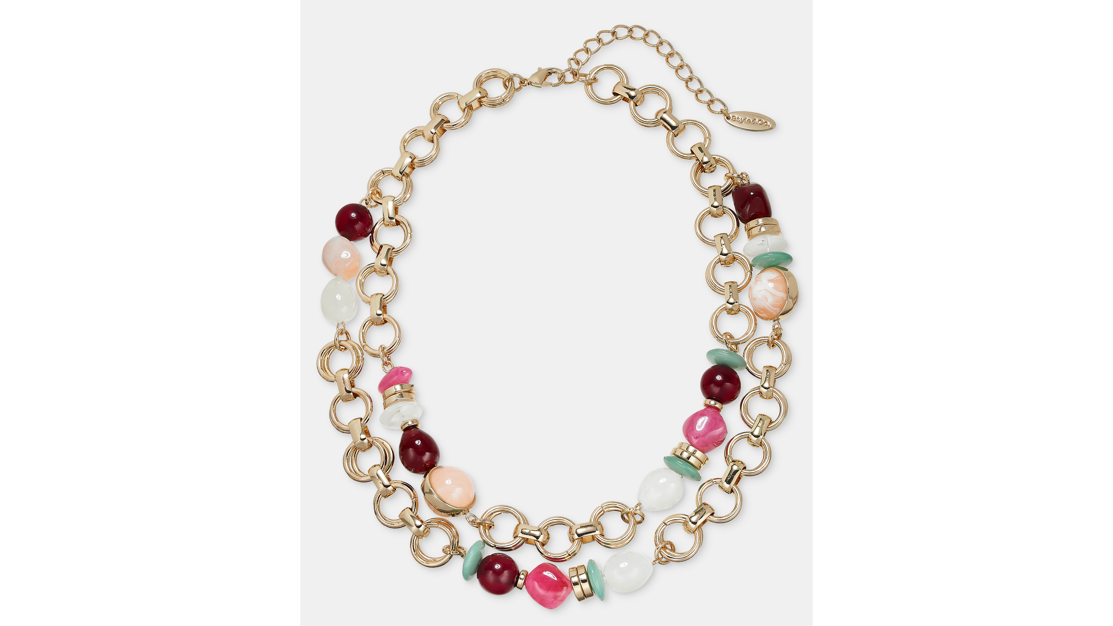 Style & Co Gold-Tone Multi-Strand Beaded Necklace, Macy's Exclusive - Jwl Multi