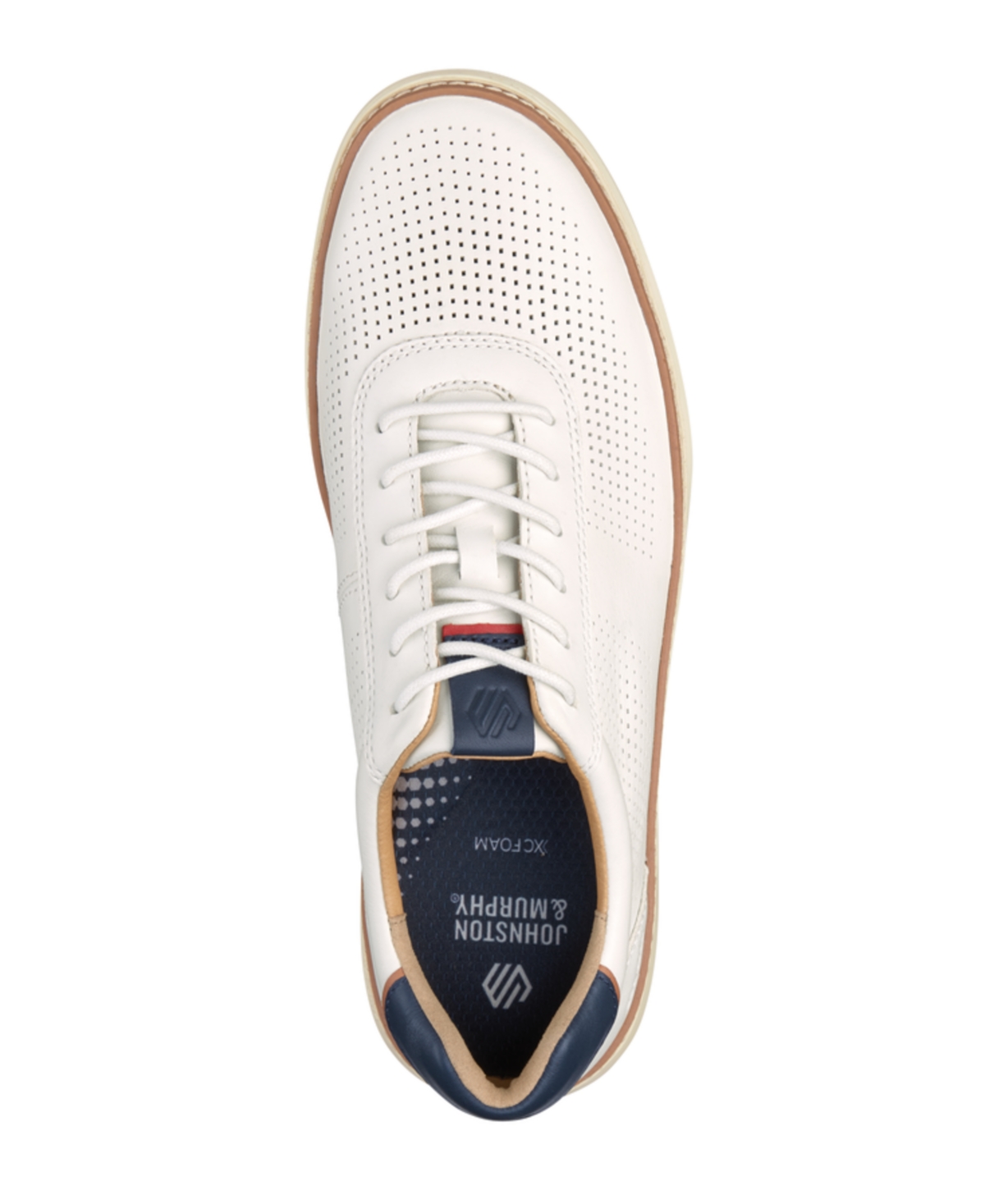 Johnston & Murphy Men's McGuffey 2 Lace-Up Perforated Low-Top Leather Sneaker