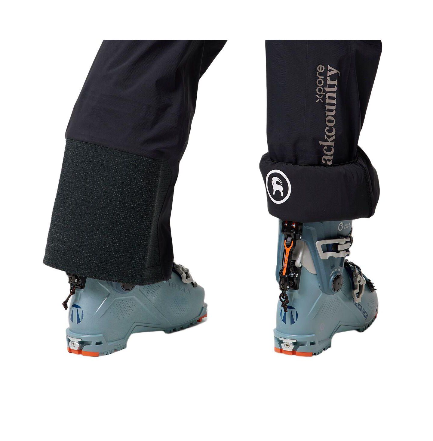 Женские брюки Backcountry Cottonwoods LT Xplore 3L Bibs Non-Insulated Ski and Snowboard, цвет: Чёрный — фото 3