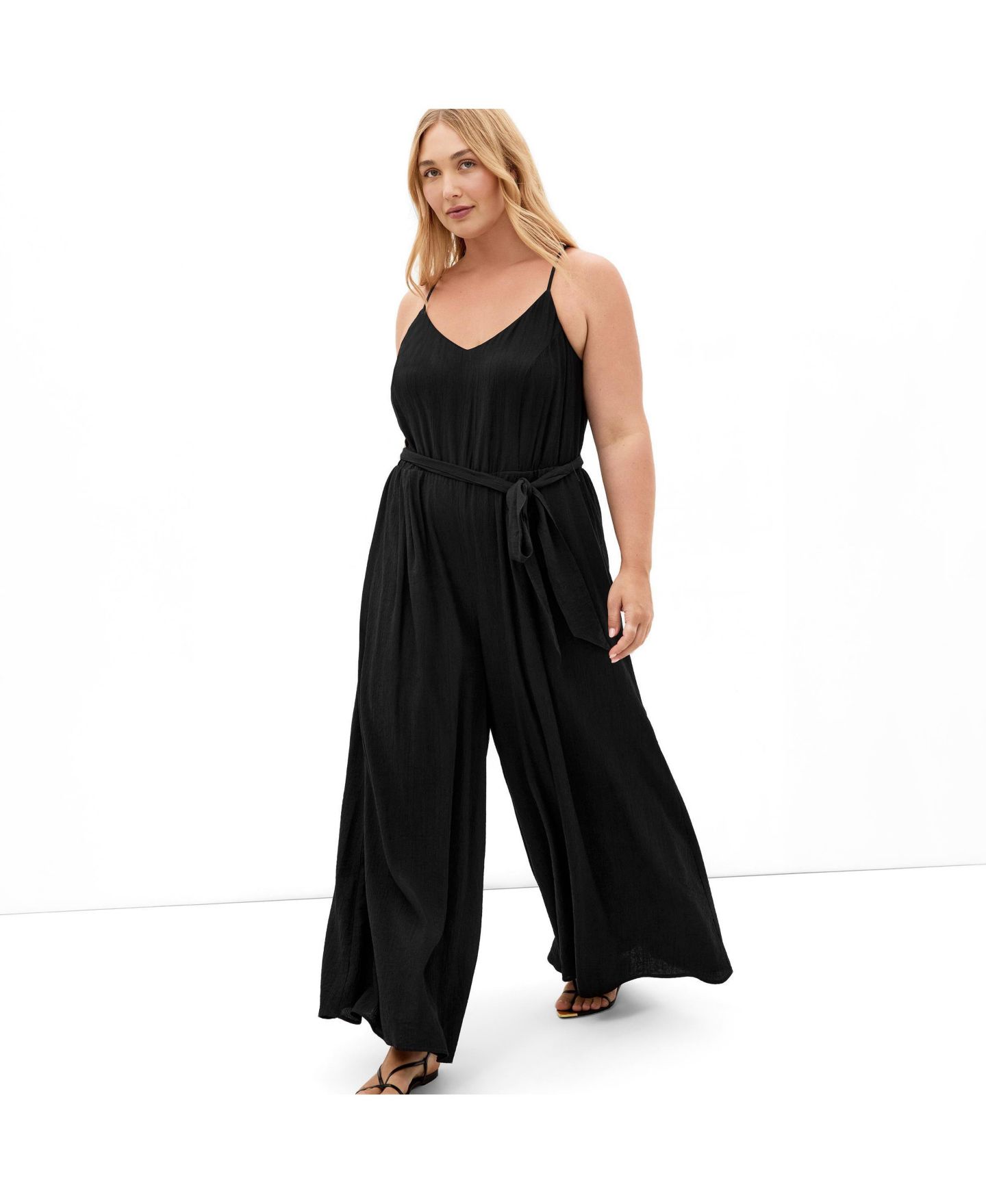 Женский комбинезон CITY CHIC Kaira Culotte Leg Jumpsuit, цвет: Чёрный — фото 3
