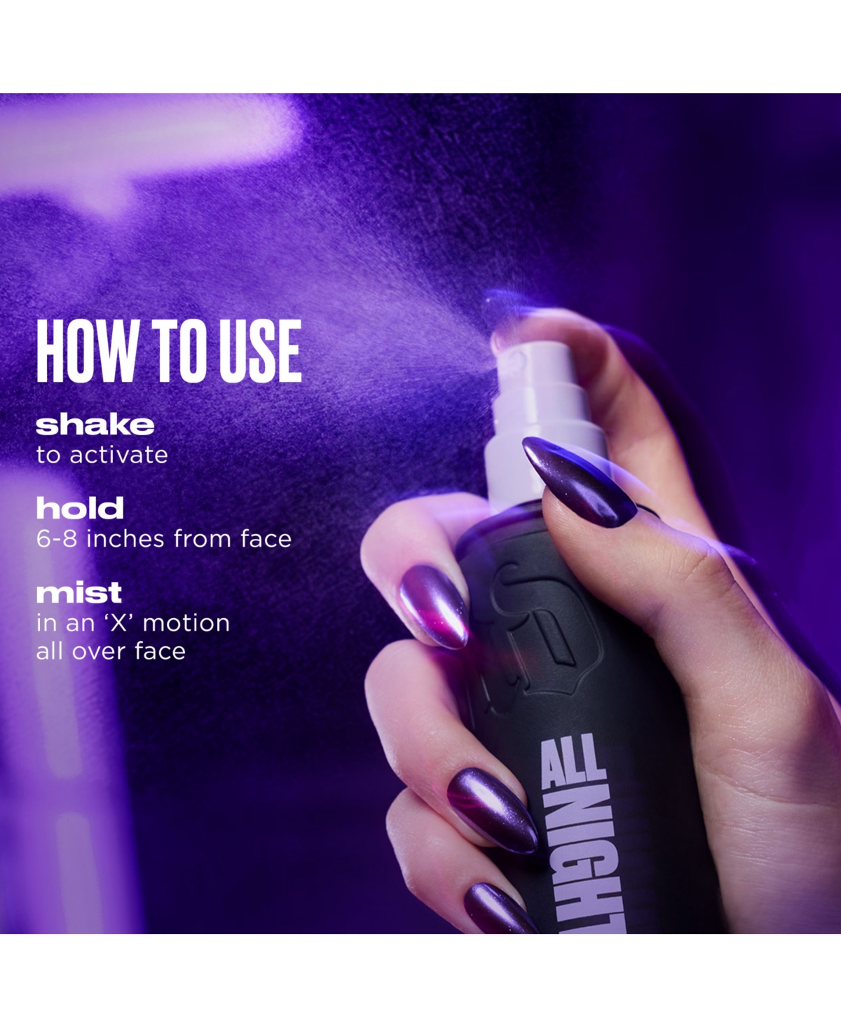 Urban Decay 3-Piece Make It Neat All Nighter Setting Spray Discovery Set