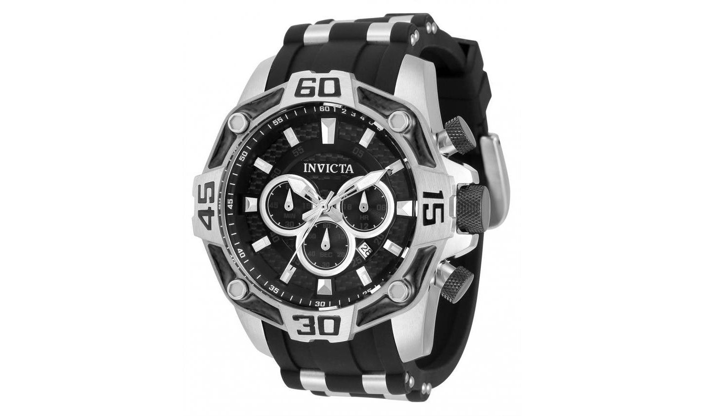 Мужские часы Invicta Pro Diver 33834 52mm Quartz, цвет: Чёрный — фото 1