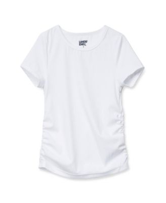 Girls' 4-16 Crewneck Fitted Ribbed T-Shirt