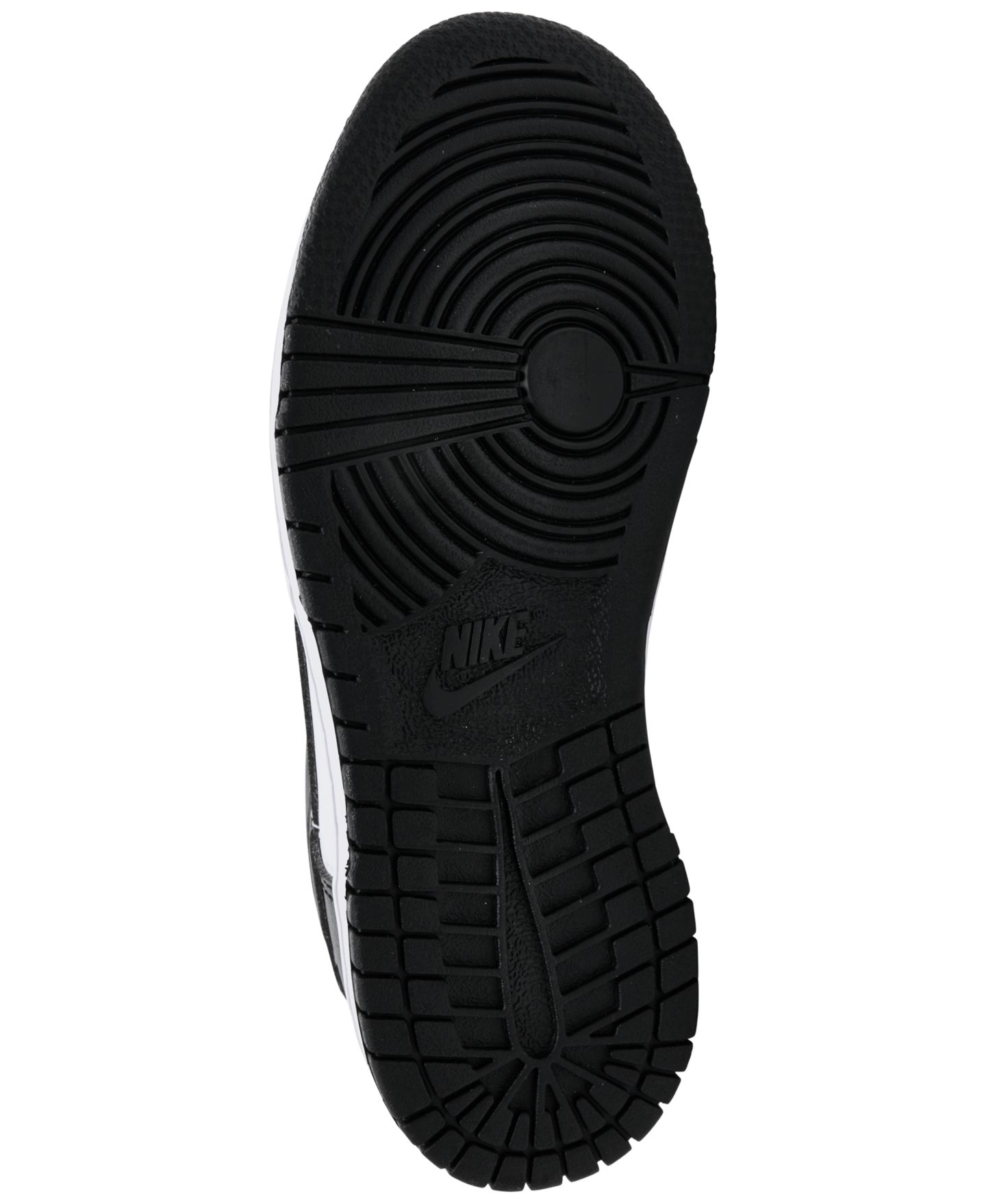 Детские кожаные кроссовки Nike Dunk Low, цвет: Белый / Чёрный — фото 6