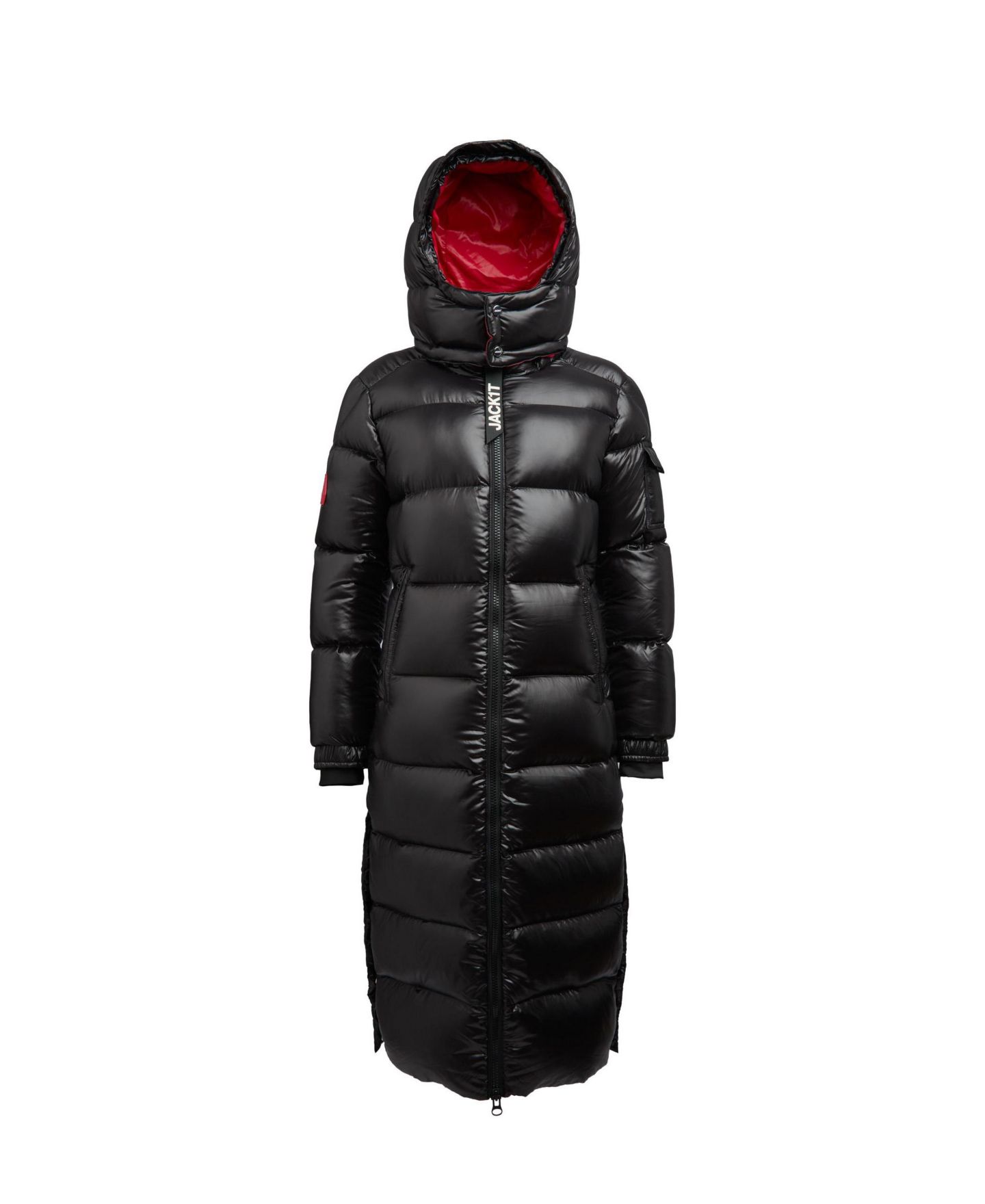 Женская куртка JACK1T High Collar Maxi Puffer, цвет: Чёрный — фото 4