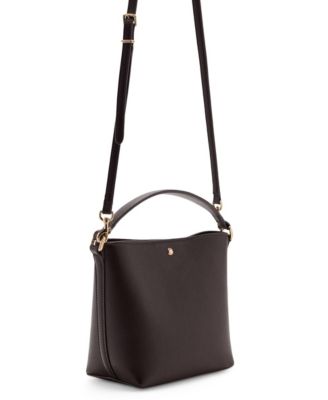 Women's Small Faux Leather Bucket Handbag