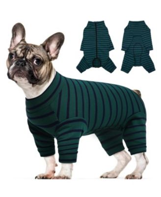 Long Sleeve Post-Surgery Recovery Onesie Suit for Dogs with Abdominal Protection