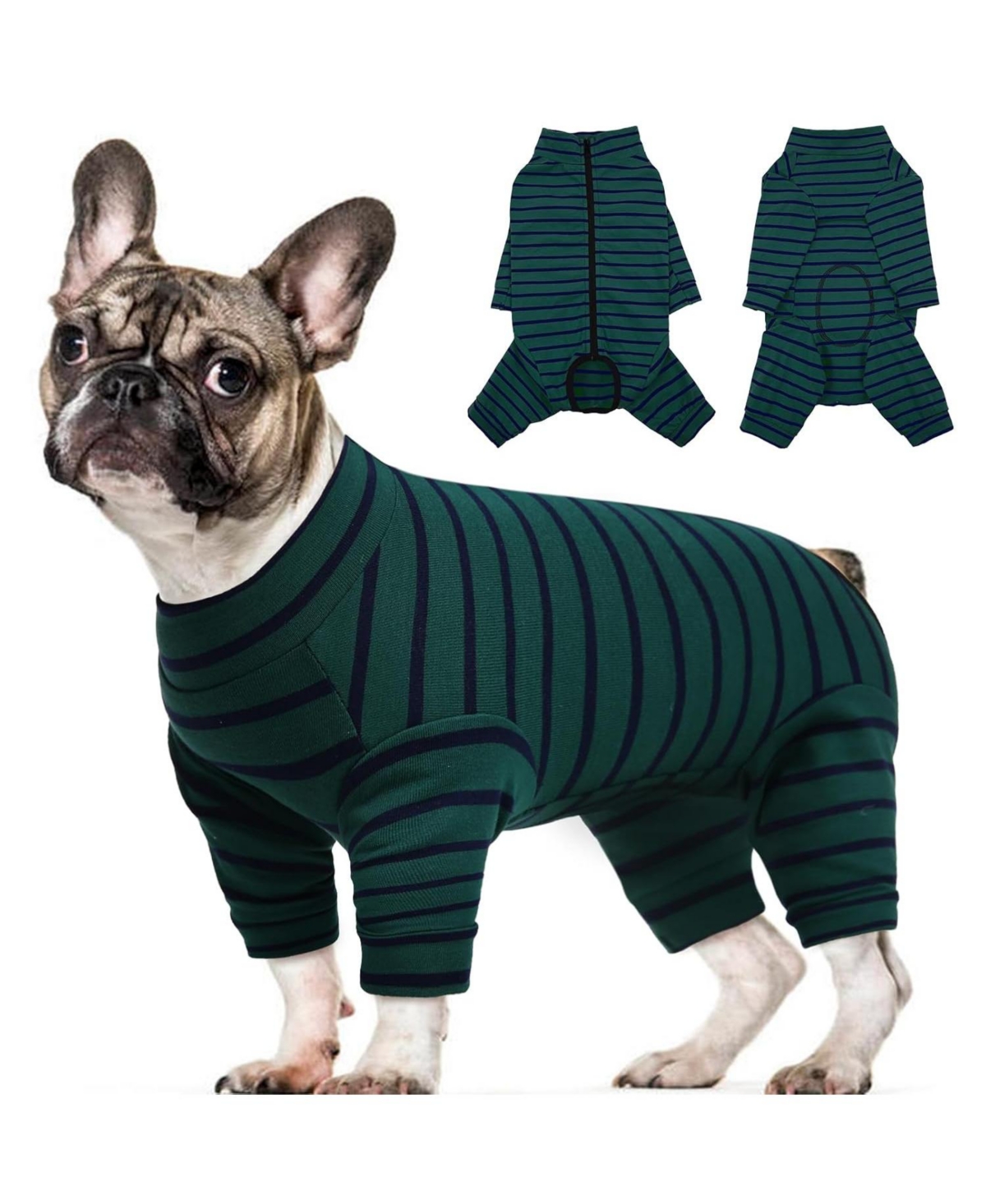 Long Sleeve Post-Surgery Recovery Onesie Suit for Dogs with Abdominal Protection