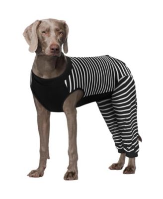 Soft Recovery Onesie Surgical Suit with Rear Leg Sleeves and Abdominal Coverage for Dogs
