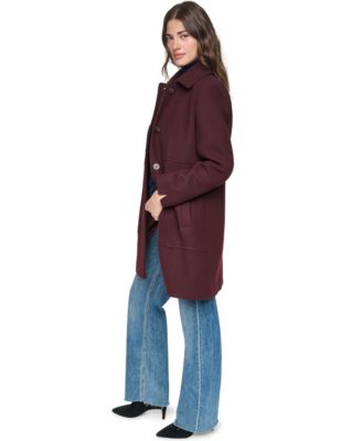Andrew Marc Women's Emmeline Wool Blend Slim Coat - Macy's
