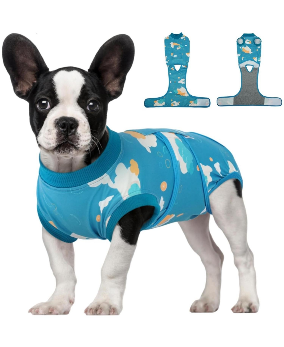 Breathable Stretch-Knit Post-Surgery Recovery Onesie for Dogs