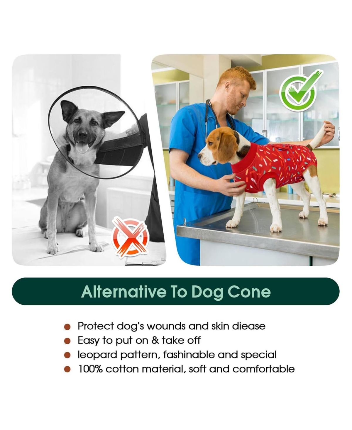 High-Elastic Post-Surgery Recovery Onesie Suit for Dogs and Cats