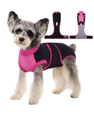 Cotton-Spandex Post-Surgery Recovery Bodysuit Onesie for Dogs