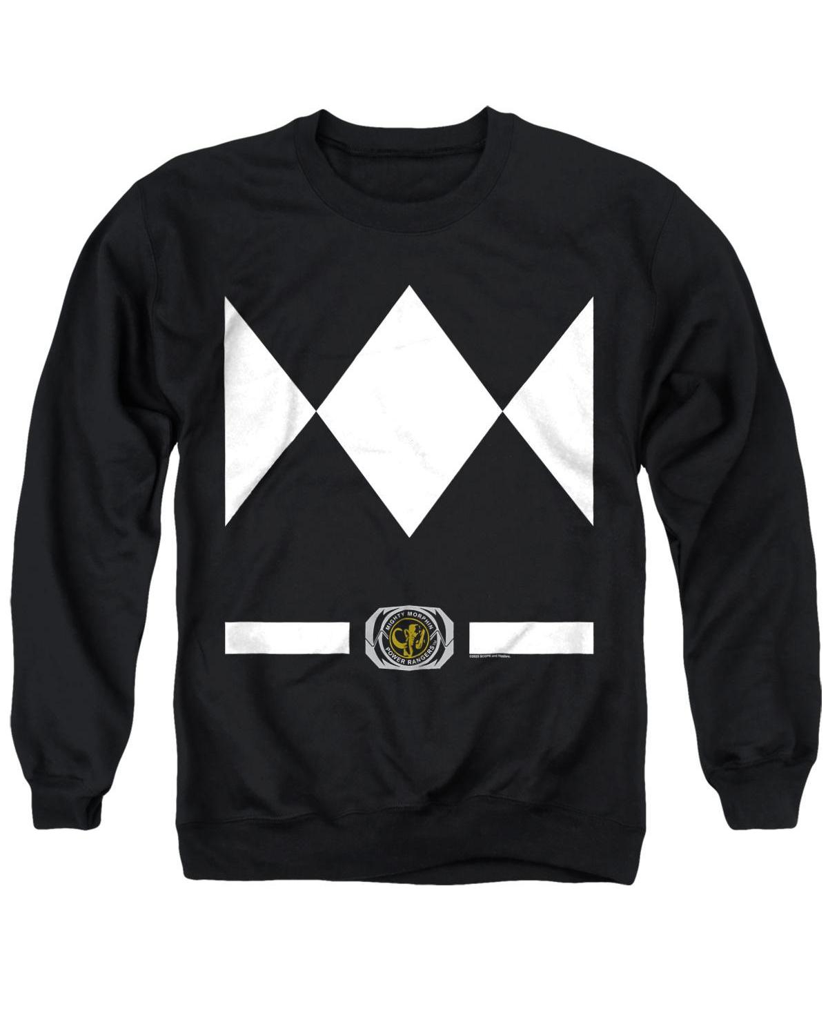 Power Rangers Men's Rangers Uniform Graphic Crewneck Sweatshirt - Black