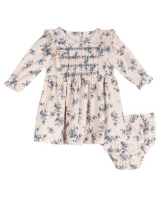 Baby Girls' Corduroy Fit & Flare Long-Sleeve Dress