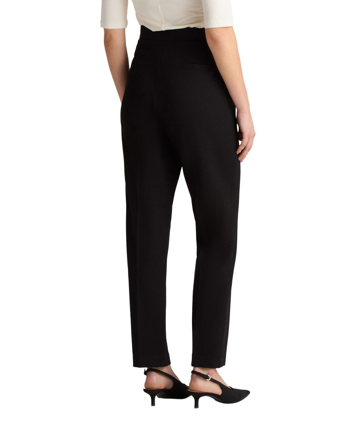 Женские брюки Residus Lexi Slacks High-Waist Slim, цвет: Чёрный — фото 3