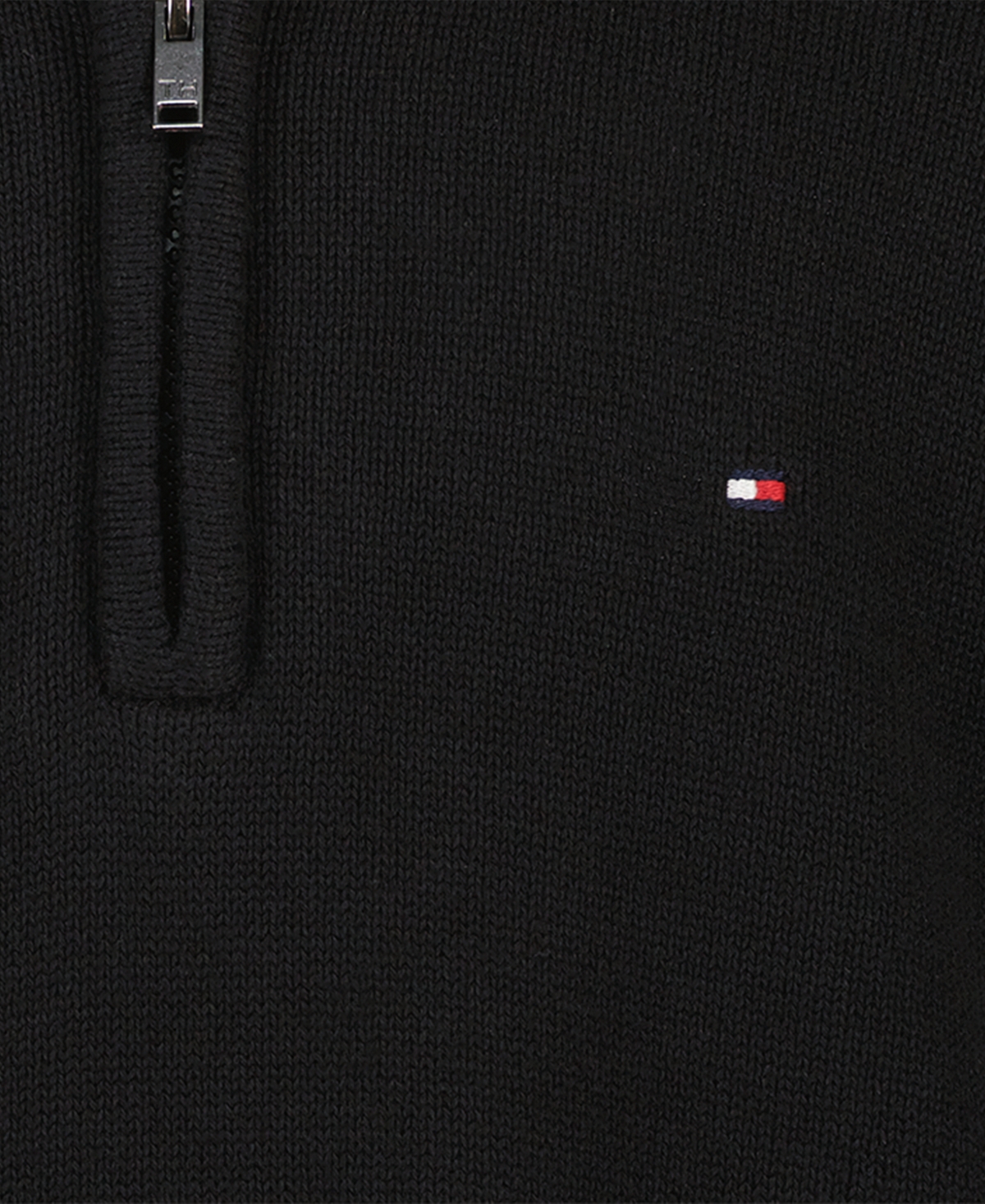 Tommy Hilfiger Boys' 8-20 Zipneck Cotton Quarter-Zip Sweater