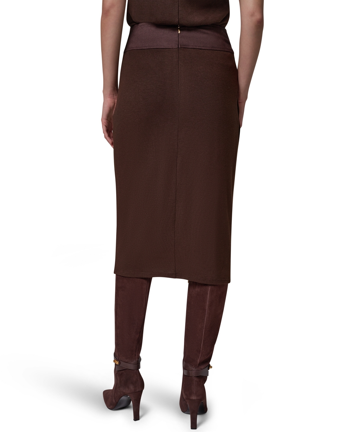 Donna Karan New York Women's High-Waisted Midi Wrap Skirt