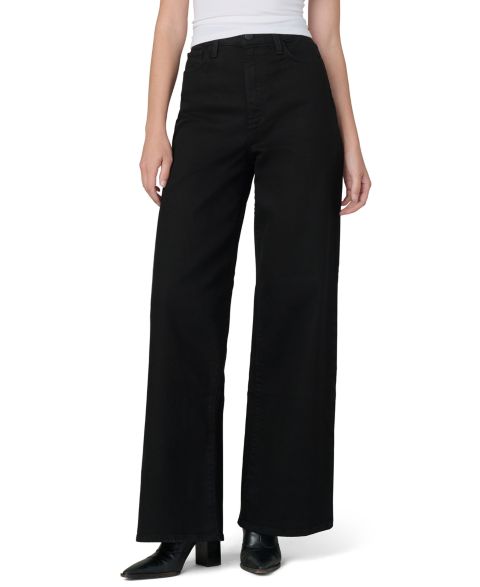 Женские джинсы Joe's Jeans Mia с высокой талией, широкие, для невысоких, цвет: Чёрный