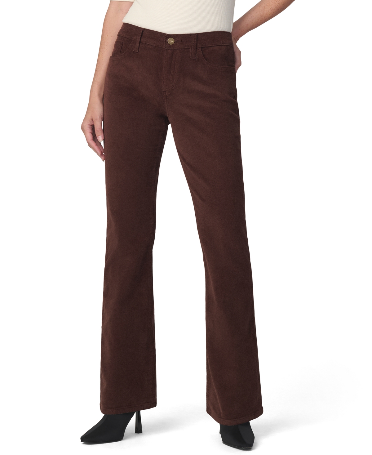 Joe's Jeans Women's Provocateur Stretch Bootcut Corduroy Pants - Chocolate