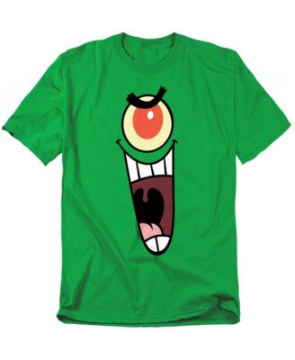 Men's Plankton Sinister Face Graphic Classic-Fit T-Shirt