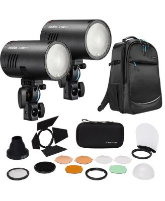 AD100Pro II Pocket Flash 2-Pack Bundle with Backpack and Accessory Kit