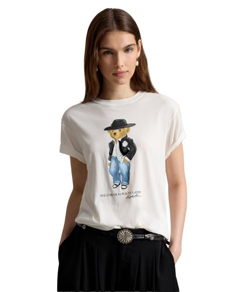 Женская футболка Polo Ralph Lauren Polo Bear Cotton Jersey T-Shirt, цвет: Nevis