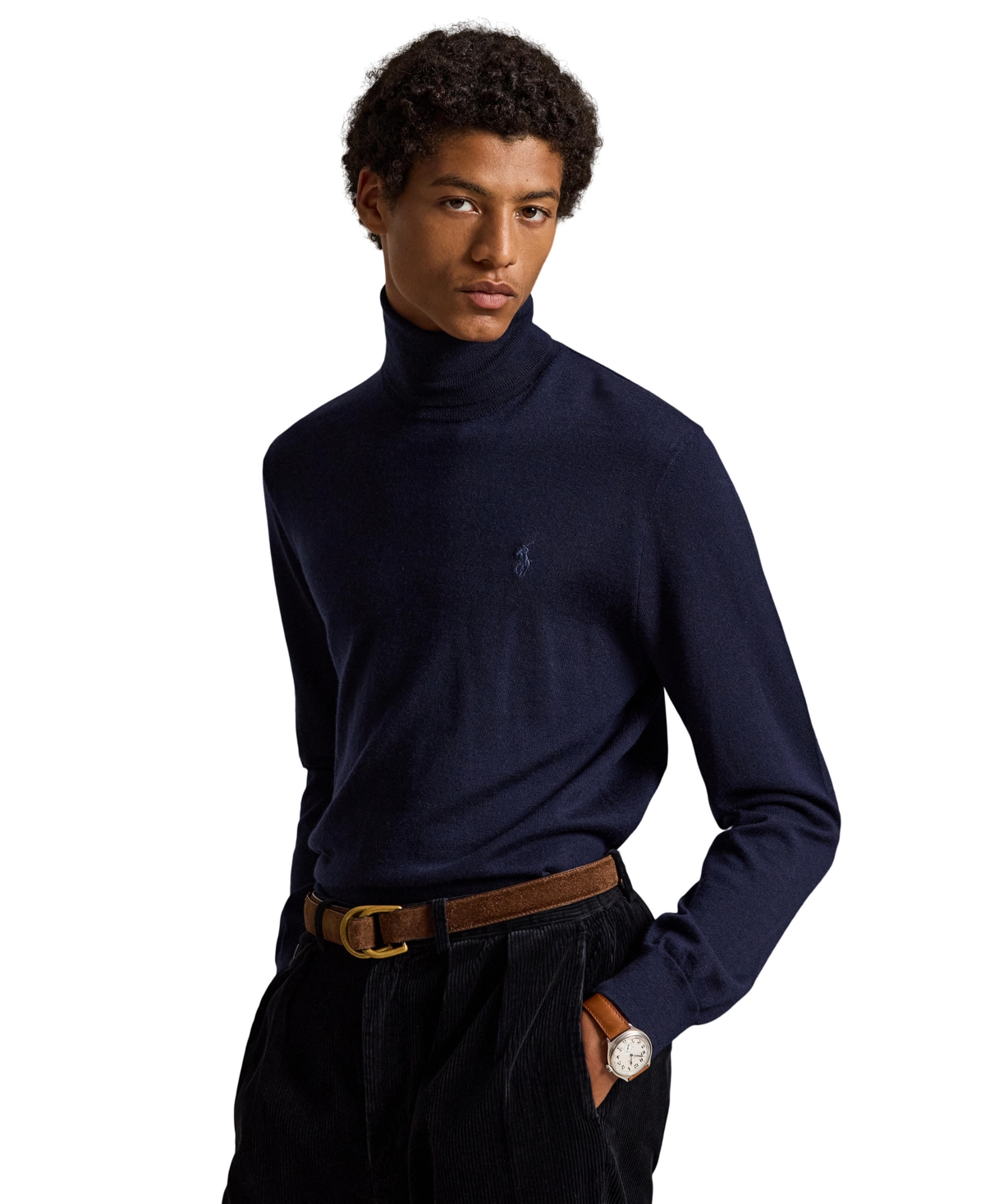 Polo Ralph Lauren Men's Washable Wool Turtleneck Sweater