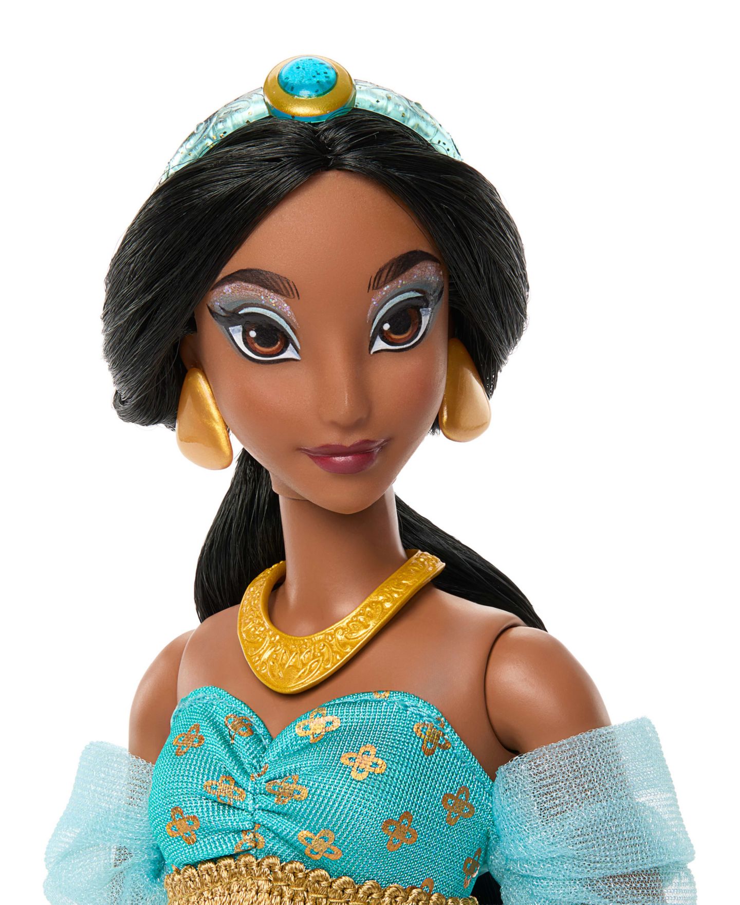 Детская кукла Disney Princess Sparkling Princess Jasmine 11" 11-Point Articulation Fashion Doll, Ages 4+ — фото 4